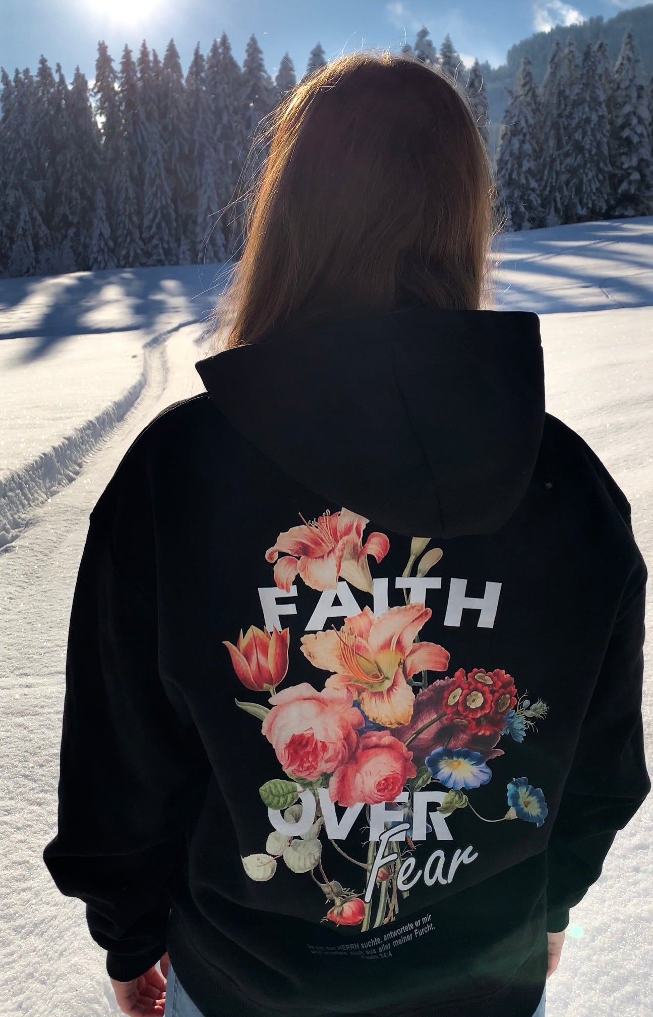 OVERSIZED HOODIE - FAITH OVER FEAR - EINMALIGES ANGEBOT