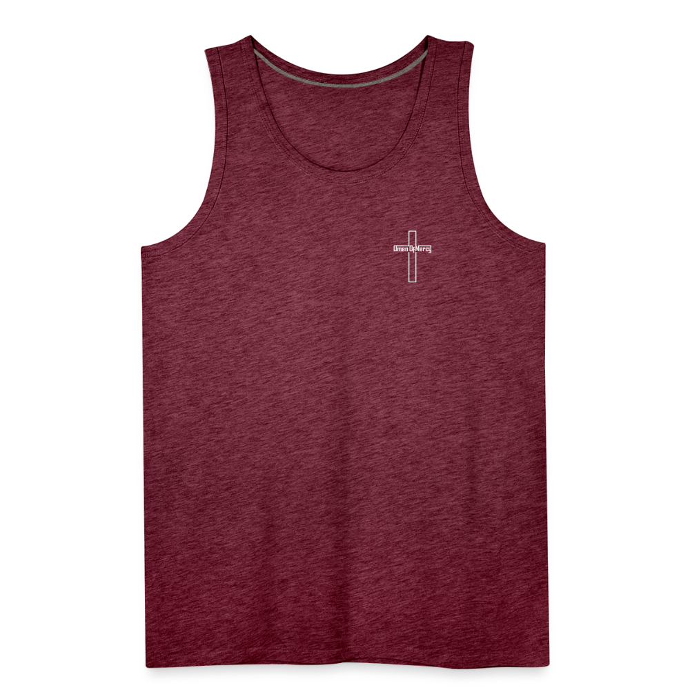 1-tanktop - Bordeauxrot meliert